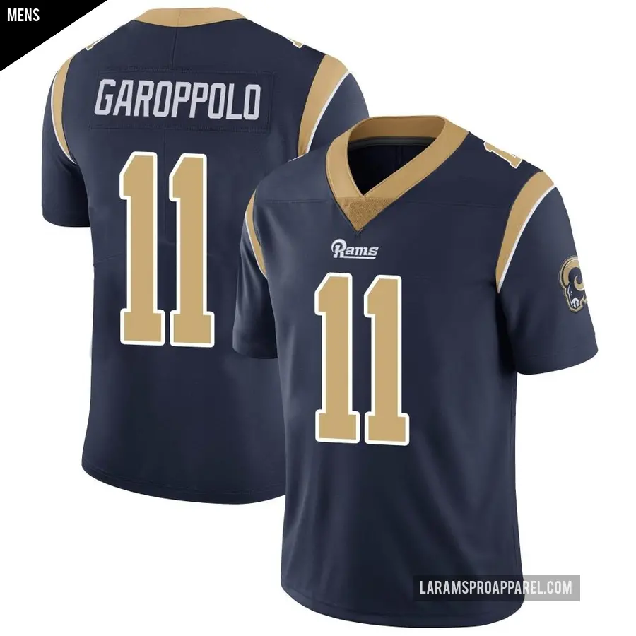 Men's Los Angeles Rams ＃11 Jimmy Garoppolo Navy Limited Team Color Vapor Untouchable Jersey