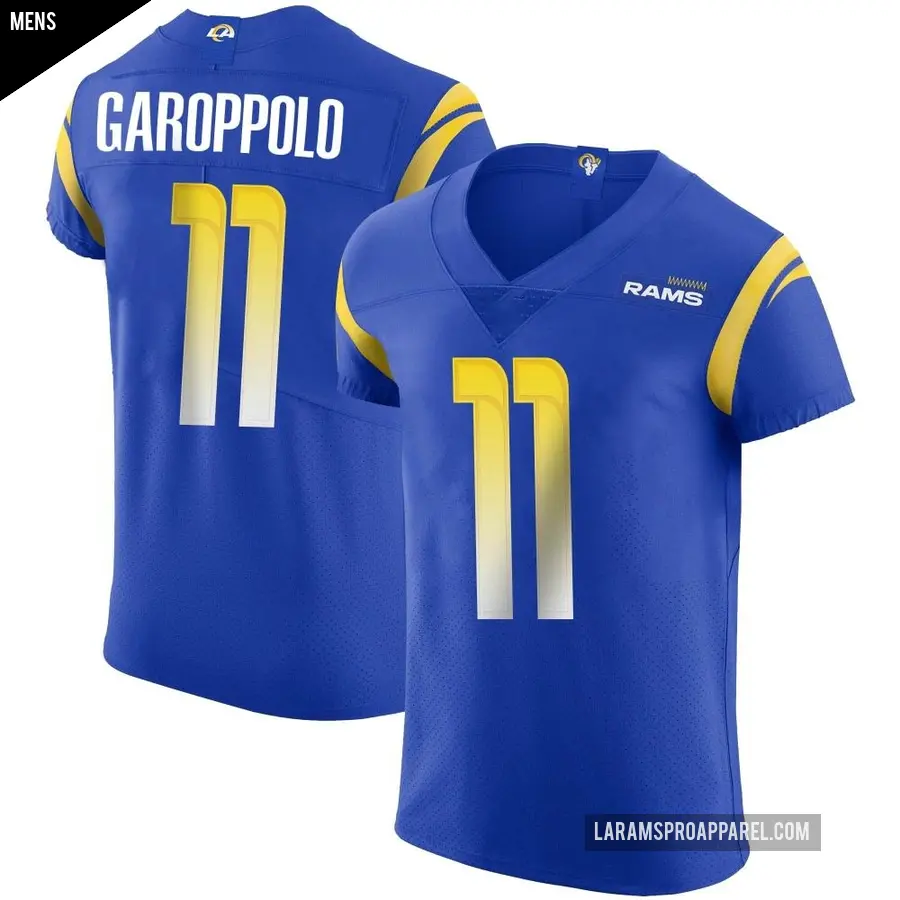 Men's Los Angeles Rams ＃11 Jimmy Garoppolo Royal Elite Alternate Vapor Untouchable Jersey
