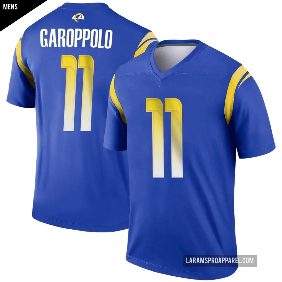Men's Los Angeles Rams ＃11 Jimmy Garoppolo Royal Legend Jersey