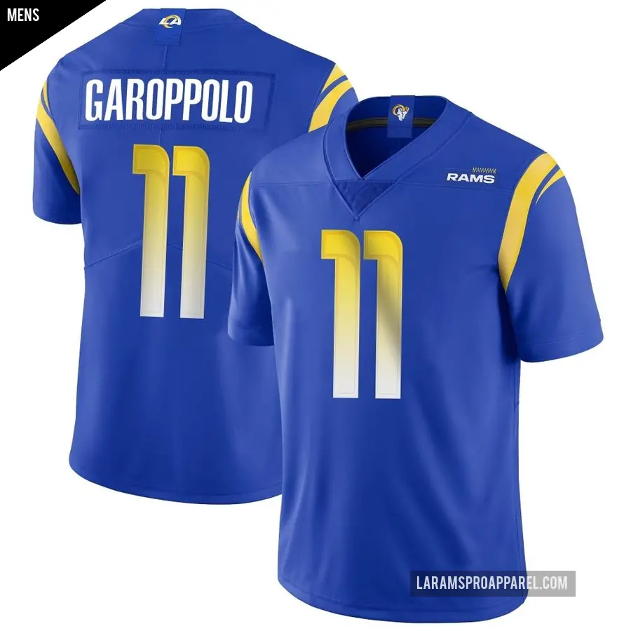 Men's Los Angeles Rams ＃11 Jimmy Garoppolo Royal Limited Alternate Vapor Untouchable Jersey