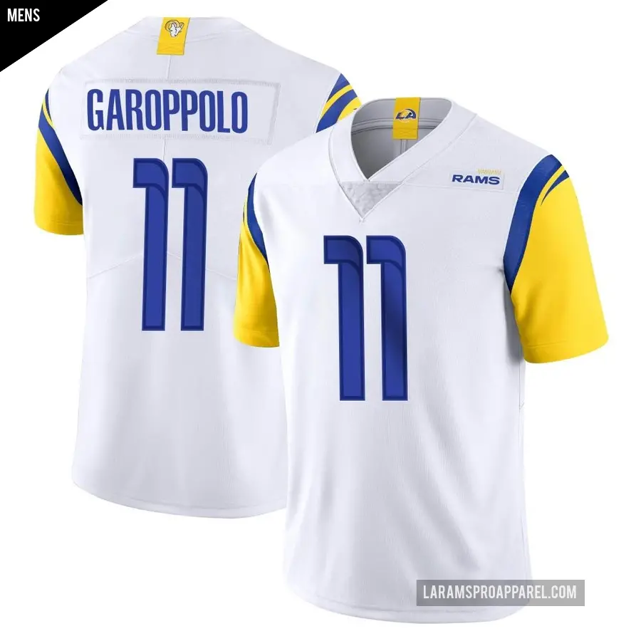 Men's Los Angeles Rams ＃11 Jimmy Garoppolo White Limited Vapor Untouchable Jersey