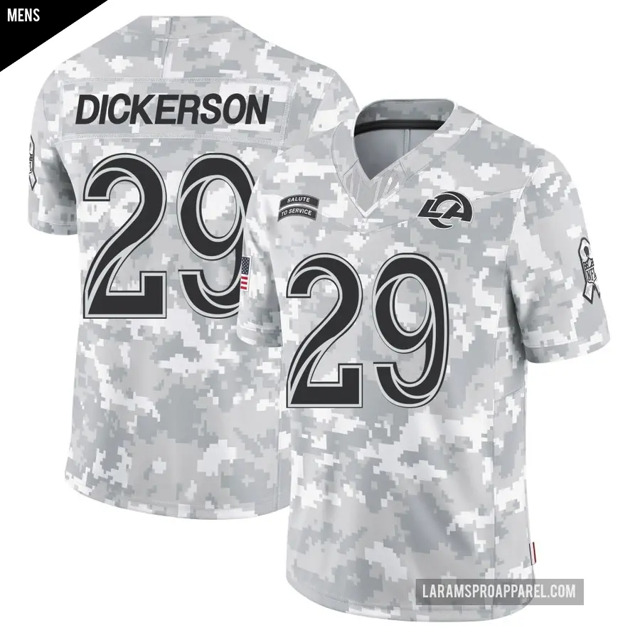 Men's Los Angeles Rams ＃29 Eric Dickerson Arctic Camo Limited 2024 Salute to Service Jersey