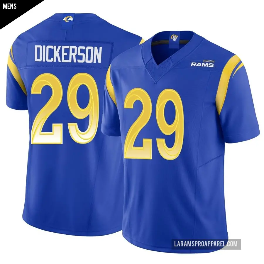 Men's Los Angeles Rams ＃29 Eric Dickerson Royal Limited Vapor F.U.S.E. Jersey