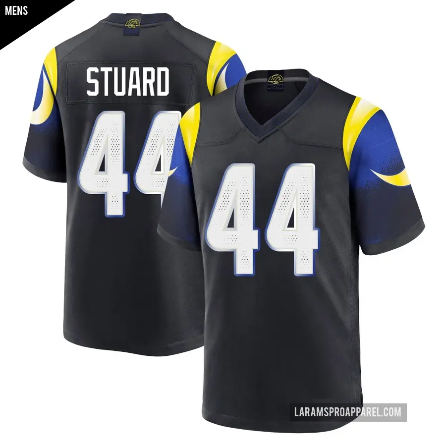 Men's Los Angeles Rams ＃44 Grant Stuard Blue Game Midnight 2025 Rivalries Collection Jersey