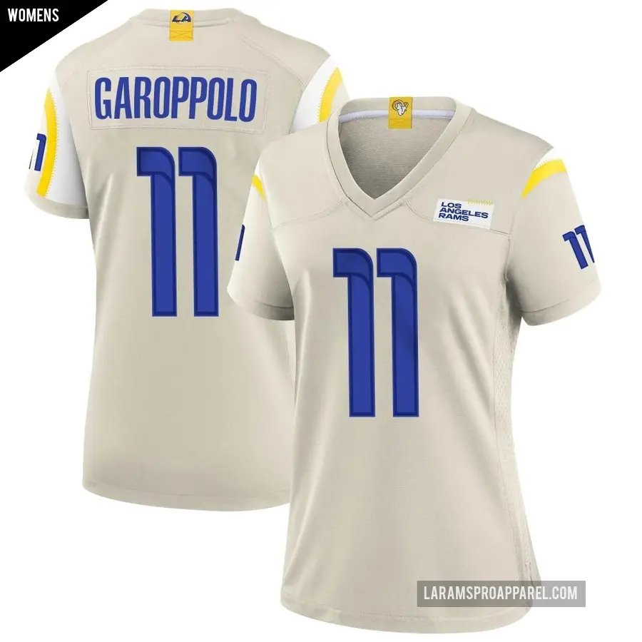 Women's Los Angeles Rams ＃11 Jimmy Garoppolo Game Bone Jersey