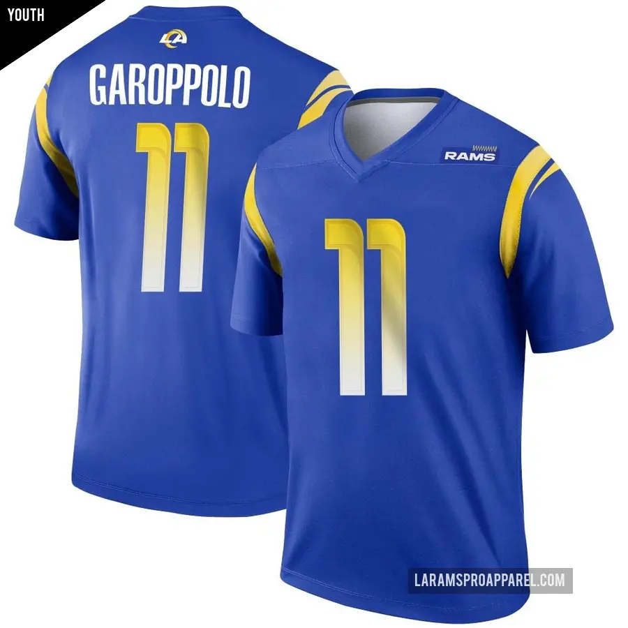 Youth Los Angeles Rams ＃11 Jimmy Garoppolo Royal Legend Jersey