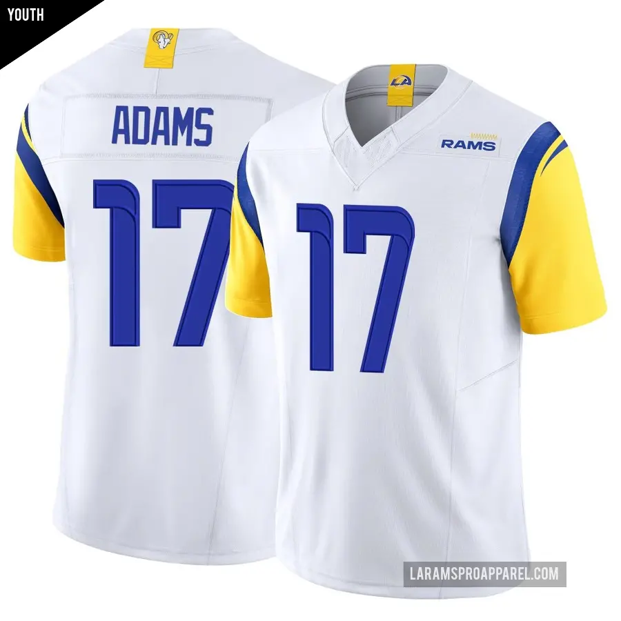 Youth Los Angeles Rams ＃17 Davante Adams White Limited Vapor F.U.S.E. Jersey