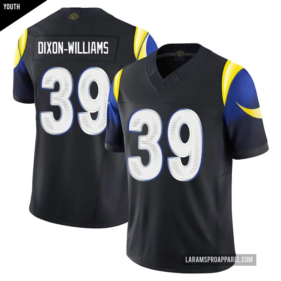Youth Los Angeles Rams ＃39 Malik Dixon-Williams Blue Limited Midnight 2025 Rivalries Collection Jersey