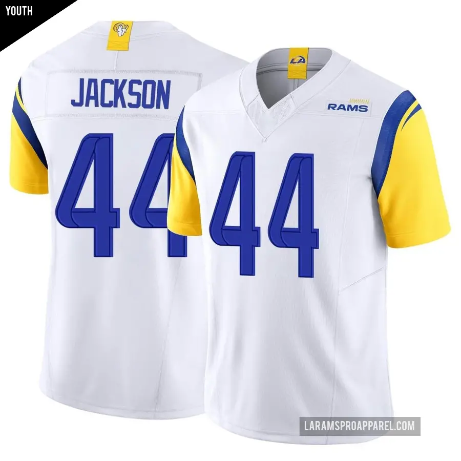 Youth Los Angeles Rams ＃44 Brennan Jackson White Limited Vapor F.U.S.E. Jersey