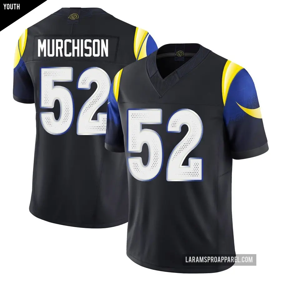 Youth Los Angeles Rams ＃52 Larrell Murchison Blue Limited Midnight 2025 Rivalries Collection Jersey