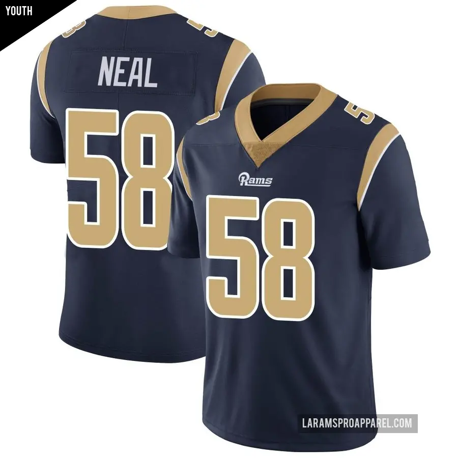 Youth Los Angeles Rams &#65283;58 Elias Neal Navy Limited Team Color Vapor Untouchable Jersey