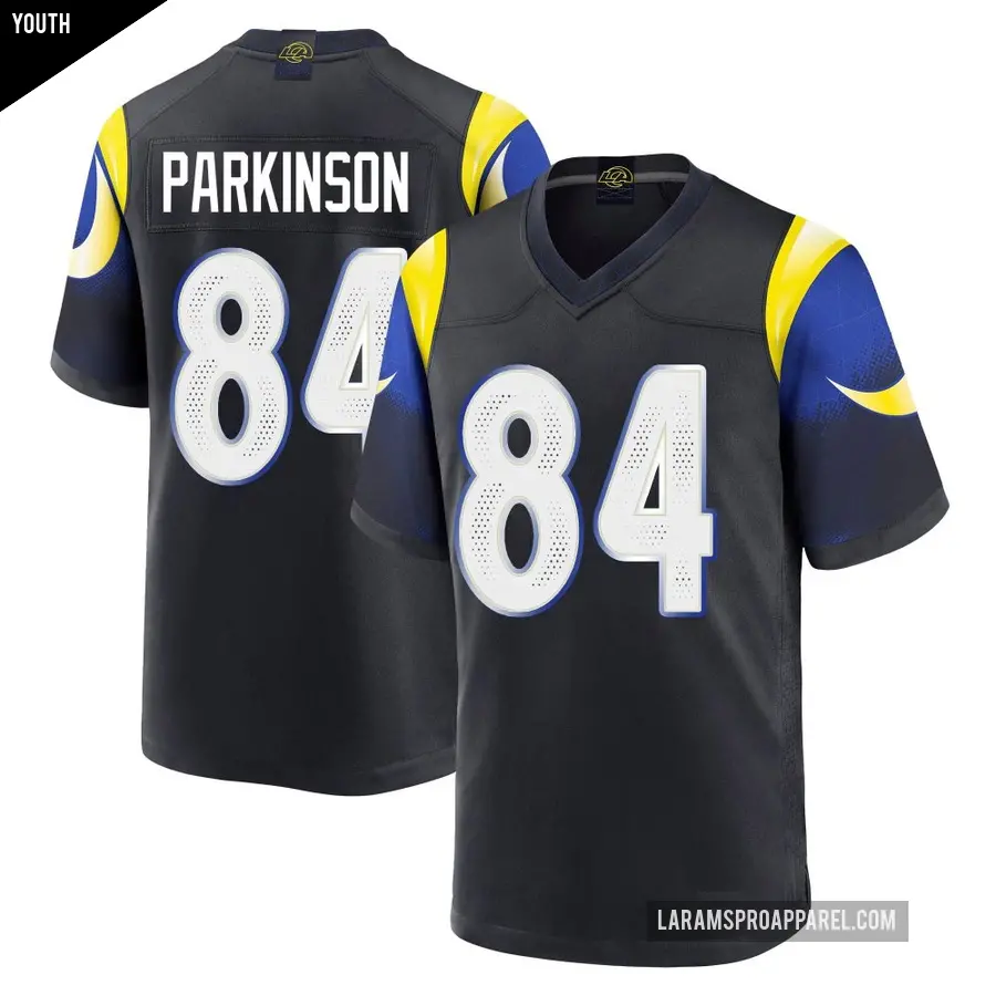Youth Los Angeles Rams ＃84 Colby Parkinson Blue Game Midnight 2025 Rivalries Collection Jersey